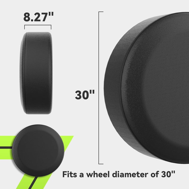 RVMATE RV Tire Cover, RV Spare Tire Cover Fits 30" Diameter Tire, Waterproof Anti-UV Black Tire Cover RV Accessories for RV/Truck/Trailer/SUV/Jeep, RMSTC30 - Image 4